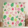 thumbnail image 1 of Feelyou Cartoon Xmas Tree Curtains Pack of 2 (42x84 Each), Winter Christmas Curtains Blackout, Teens Kids Boys Girls Bedroom Curtains, Window Curtains Home Decor, 1 of 6