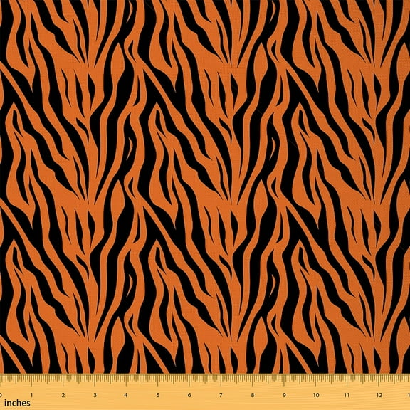 Feelyou Cartoon Zebra Print Fabric by the Yard 1 Yard, Wildlife Animal Room Decor Fabric by the Yard, Teens Kids Boys Girls Fabric for Sewing, Luxury Bedroom Decor