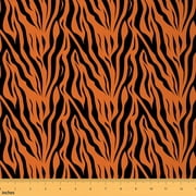 Feelyou Cartoon Zebra Print Fabric by the Yard 2 Yards, Wildlife Animal Sewing Fabric, Teens Kids Boys Girls Home Decor Fabric by the Yard, Luxury Bedroom Decor