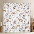 thumbnail image 1 of Feelyou Cat Kitten Black Out Curtains, Cloud Love Heart Curtains Pack of 2 (42x63 Each), 1 of 6