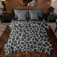 thumbnail image 1 of Feelyou Cheetah Leopard Print Comforter Set 7pcs, Simple Abstract Queen Bedding Sets, 1 of 8