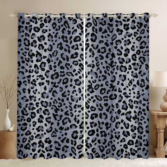 Feelyou Cheetah Leopard Print Curtains Pack of 2 (42x84 Each), Chic Abstract Curtains Blackout, Teens Kids Boys Girls Bedroom Curtains, Living Room Curtains Decor