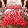 thumbnail image 1 of Feelyou Cheetah Leopard Print Full Size Comforter Sets, Fashion Diamond Bedding Sets, 3pcs, 1 of 8