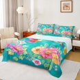 thumbnail image 1 of Feelyou Cherry Blossoms Flower Bed Sheets, Kawaii Hummingbird Animal King Sheets, Retro Chinese Style Sheet Set, Ultra Soft Bedroom Decor, 4 Pieces, 1 of 7