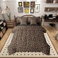 thumbnail image 1 of Feelyou Chic Cheetah Print Twin Bedding Sets 7-Piece, Brown Bedding Comforter Set, 1 of 7