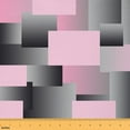 thumbnail image 1 of Feelyou Chic Minimalism Fabric by the Yard 1 Yard, Pink Bufflao Home Decor Fabric by the Yard, Modern Abstract Geometric Sewing Fabric, Luxury Bedroom Decor, 1 of 6