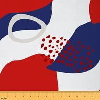 Feelyou Chic Minimalst Fabric by the Yard 1 Yard, Abstract Geometric Home Decor Fabric by the Yard, Mid Century Sewing Fabric, Super Cozy Room Decor