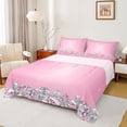 thumbnail image 1 of Feelyou Chic Princess Fashion Bed Sheets, Glitter Sequin Print King Sheets, Teen Adult Girl Female Sheet Set, Breathable Home Decor, 4-Piece, 1 of 7