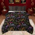 thumbnail image 1 of Feelyou Chid Cartoon Mushroom Full Size Comforter Sets, Jungle Leaf Plant Bedding Comforter Set, Vintage Fashion Style Reversible Bedding Sets, Luxury Bedroom Decor, 3 Pieces, 1 of 8