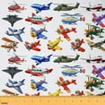 thumbnail image 1 of Feelyou Child Vintage Helicopter Fabric by the Yard 2 Yards, Jet Home Decor Fabric by the Yard, Cartoon Plant Theme Sewing Fabric, Breathable Home Decor, 1 of 6