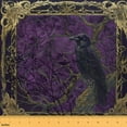 thumbnail image 1 of Feelyou Child Western Halloween Fabric by the Yard 3 Yards, Magical Crow Sewing Fabric, Purple Gold Damask Home Decor Fabric by the Yard, Lightweight Room Decor, 1 of 6