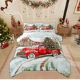 thumbnail image 1 of Feelyou Christmas Farmhouse Truck Full Size Comforter Sets, Xmas Tree Bedding Comforter Set, Teenager Kids Boys Girls Reversible Bedding Sets, Luxury Bedroom Decor, 3pcs, 1 of 8