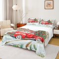 thumbnail image 1 of Feelyou Christmas Farmhouse Truck Twin Sheet Sets, Xmas Tree Twin Fitted Sheet, Teenager Kids Boys Girls Flat Sheet, Luxury Bedroom Decor, 3pcs, 1 of 7