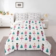 thumbnail image 1 of Feelyou Christmas Nutcracker Queen Comforter Set for Kid, Dreamy Princess Fairy Bedding Sets, Kawaii Rat Guard Reversible Bedding Comforter Set, Lightweight Room Decor, 3pcs, 1 of 8