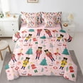 thumbnail image 1 of Feelyou Christmas Nutcracker Twin Bedding Sets 7-Piece for Kid, Dreamy Princess Fairy Bedding Comforter Set, Xmas Tree Gift Reversible Sheet Sets, Super Cozy Room Decor, 1 of 7
