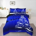 thumbnail image 1 of Feelyou Christmas Tree Kids Bedding Comforter Set, Magic Jungle Reindeer Twin Comforter Sets, Glitter Xmas Stars Print Reversible Bedding Set, Lightweight Room Decor, 2-Piece, 1 of 8