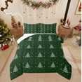 thumbnail image 1 of Feelyou Christmas Tree Queen Comforter Set for Child, Winter Snowflake Bedding Sets, Happy New Year Reversible Bedding Comforter Set, Breathable Home Decor, 3pcs, 1 of 8