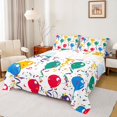 thumbnail image 1 of Feelyou Colorful Balloon Kid Queen Sheet Sets, Happy Party Bed Set, 4 Pieces, 1 of 7
