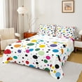 thumbnail image 1 of Feelyou Colorful Polkadots Full Size Sheets, Modern Fashion Style Bed Sheets, 4pcs, 1 of 7
