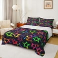 thumbnail image 1 of Feelyou Colorful Stars Kids Full Size Sheets, Cartoon Theme Bed Sheets, 4-Piece, 1 of 7