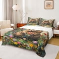 thumbnail image 1 of Feelyou Couple Otter Wildlife Queen Sheet Sets, Rustic Flower Floral Bed Set, 4-Piece, 1 of 7