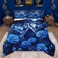 thumbnail image 1 of Feelyou Couple Rustic Wolf Full Size Comforter Sets for Teens, Blue Romantic Rose Bedding Comforter Set, Mystic Jungle Galaxy Moon Reversible Bedding Sets, Ultra Soft Bedroom Decor, 3-Piece, 1 of 8