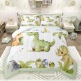 thumbnail image 1 of Feelyou Cute Cartoon Dino Full Size Comforter Sets for Teens, Kawaii Dinosaur Lover Bedding Comforter Set, Cute Animal Theme Reversible Bedding Sets, Microfiber Bedroom Decor, 3-Piece, 1 of 8