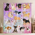 thumbnail image 1 of Feelyou Cute Cartoon Dog Black Out Curtains for Kid, Kawaii Animal Curtains Pack of 2 (42x63 Each), Mystic Astrology Galaxy Bedroom Curtains, Microfiber Bedroom Decor, 1 of 6