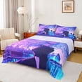 thumbnail image 1 of Feelyou Cute Cartoon Girl Twin Sheet Sets, Tokyo Anime Theme Bedding, 3 Pieces, 1 of 7