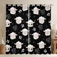 thumbnail image 1 of Feelyou Cute Cartoon Sheep Blackout Curtains Set of 2 (52x84 Each), Kawaii Animal Lover Window Curtains, Teens Kids Boys Girls Curtains and Drapes, Curtains and Drapes Decor, 1 of 6
