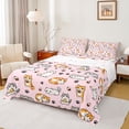 thumbnail image 1 of Feelyou Cute Cat Kitten Twin Sheet Sets, Cartoon Animal Theme Bedding, 3pcs, 1 of 7