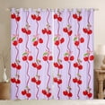 thumbnail image 1 of Feelyou Cute Cherry Fruit Black Out Curtains, Boy Girl Curtains Pack of 2 (42x63 Each), 1 of 6