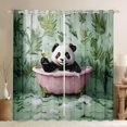 thumbnail image 1 of Feelyou Cute Panda Kids Black Out Curtains, Kawaii Cartoon Wildlife Curtains Pack of 2 (42x63 Each), Vintage Fashion Style Bedroom Curtains, Window Curtains Bedroom Decor, 1 of 6