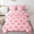 thumbnail image 1 of Feelyou Cute Princess Bowknot Twin Bedding Sets 7pcs, Dreamy Fairy Bedding Comforter Set, 1 of 8