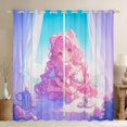 thumbnail image 1 of Feelyou Cute Princess Girl Black Out Curtains, Tokyo Anime Curtains Pack of 2 (42x63 Each), 1 of 6