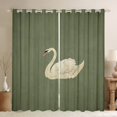 thumbnail image 1 of Feelyou Cute Swan Curtains Pack of 2 (42x84 Each), Vintage Cartoon Animal Curtains Blackout, Teens Kids Boys Girls Bedroom Curtains, Window Curtains Decor, 1 of 6