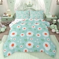 thumbnail image 1 of Feelyou Daisy Groovy Flower Twin Comforter Sets, Cute Cartoon Bedding Set, 2-Piece, 1 of 8