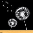 thumbnail image 1 of Feelyou Dandelion Fabric by the Yard 2 Yards for Kids, Black White Home Decor Fabric by the Yard, Rustic Botanical Sewing Fabric, Lightweight Room Decor, 1 of 6