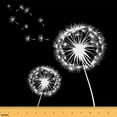 thumbnail image 1 of Feelyou Dandelion Fabric by the Yard 3 Yards for Kids, Black White Room Decor Fabric by the Yard, Rustic Botanical Fabric for Sewing, Lightweight Room Decor, 1 of 6
