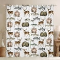 thumbnail image 1 of Feelyou Deer Fish Wildlife Black Out Curtains, Camping Curtains Pack of 2 (42x63 Each), 1 of 6