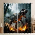 thumbnail image 1 of Feelyou Dinosaur Animal Black Out Curtains, Boys Girls Curtains Pack of 2 (42x63 Each), 1 of 6