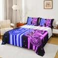thumbnail image 1 of Feelyou Dirt Bike Full Size Sheets, Cool Motorcyclist Bed Sheets, Motorcycle Sport Sheet Sets, Black Pink Blue Home Decor, 1 of 7