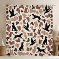 thumbnail image 1 of Feelyou Dog Duck Animal Curtains Pack of 2 (42x84 Each), Rustic Cabin Curtains Blackout, 1 of 6