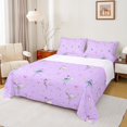 thumbnail image 1 of Feelyou Dreamy Ballet Princess Full Size Sheets, Cute Cartoon Stars Flower Bed Sheets, Teens Girls Women Sheet Sets, Lightweight Room Decor, 4 Pieces, 1 of 7