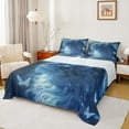 thumbnail image 1 of Feelyou Dreamy Cat Animal Twin Sheet Sets, Glitter Butterfly Bedding, 3pcs, 1 of 7