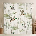 thumbnail image 1 of Feelyou Duck Blackout Curtains Set of 2 (52x84 Each), Lotus Leaf Botanical Window Curtains, 1 of 6