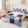thumbnail image 1 of Feelyou Eat Sleep Football Teen Twin Sheet Sets, Plaid Stripes Bedding, 3-Piece, 1 of 7