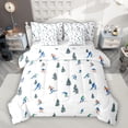 thumbnail image 1 of Feelyou Est Sleep Skiing Bedding Comforter Set 7pcs, Outdoor Sports Teen King Bedding Sets, 1 of 8