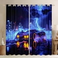 thumbnail image 1 of Feelyou Extreme Racing Car Black Out Curtains, Modern Speed Sports Curtains Pack of 2 (42x63 Each), Teens Boys Girls Kids Bedroom Curtains, Blackout Curtains Home Decor, 1 of 6