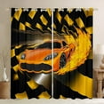 thumbnail image 1 of Feelyou Extreme Racing Car Blackout Curtains Set of 2 (52x84 Each), Modern Speed Sports Window Curtains, Teens Boys Girls Kids Curtains and Drapes, Blackout Curtains Bedroom Decor, 1 of 6